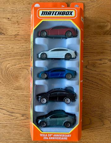 Matchbox 5-pack Tesla 20th Anniversary beschikbaar voor biedingen