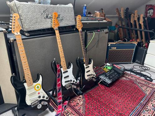 1979 Fender Stratocaster Floyd Rose EMG black zwart, Muziek en Instrumenten, Snaarinstrumenten | Gitaren | Elektrisch, Fender