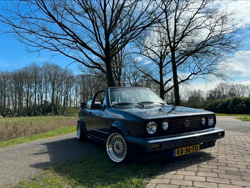 Volkswagen Golf 1.5 GLS Cabriolet 1979 Blauw, Auto's, Volkswagen, Particulier, Golf, Bluetooth, Lichtmetalen velgen, Open dak