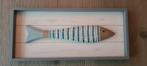 Maison du Monde Houten Schilderij Vis 3D, Ophalen of Verzenden, Zo goed als nieuw