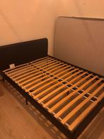 IKEA SLATTUM Bed 140x200 + Morgedal Matras, Huis en Inrichting, Slaapkamer | Bedden, Ophalen, Gebruikt, Zwart, Tweepersoons