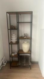 Vakkenkast zwart staal( zonder deco) h 178x b 70 x d30, Huis en Inrichting, Ophalen, Met plank(en), 50 tot 100 cm, Zo goed als nieuw