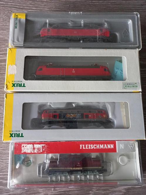 Lot N Spoor locomotieven, Hobby en Vrije tijd, Modeltreinen | N-Spoor, Zo goed als nieuw, Locomotief, Gelijkstroom, Trix, Ophalen of Verzenden