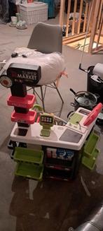 Smoby supermarkt, scanner, kar, pin en toebehoren, Ophalen, Zo goed als nieuw