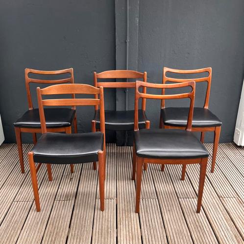 Mix and match. Prachtige vintage design stoelen. 5 stuks, Huis en Inrichting, Stoelen, Zo goed als nieuw, Vijf, Zes of meer stoelen