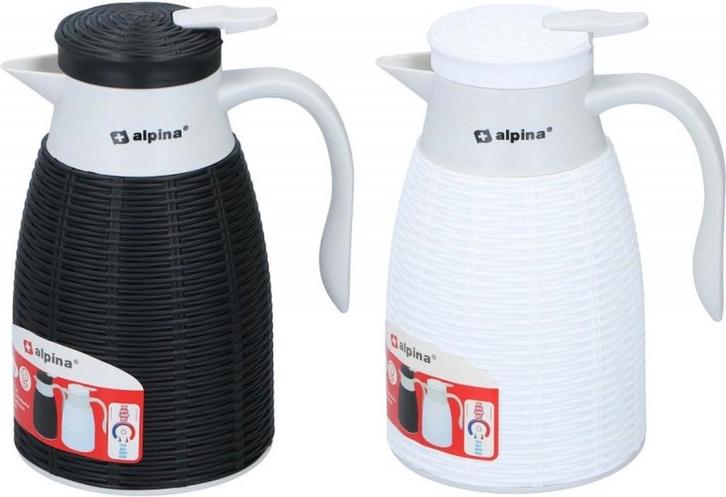 Alpina | Isoleerkan 1 L | 2 stuks assorti Van 9 Voor 5, Huis en Inrichting, Keuken | Keukenbenodigdheden, Nieuw, Ophalen of Verzenden