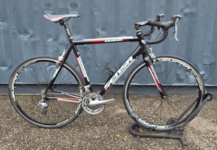 Sensa Umbria Heren zwart 58cm, Fietsen en Brommers, Fietsen | Racefietsen, Gebruikt, Overige merken, 57 tot 61 cm