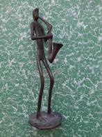 bronzen beeld muzikant de Saxofoon speler., Ophalen of Verzenden
