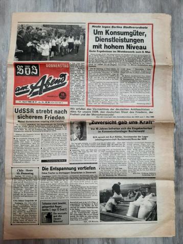DDR KRANT 11 APRIL 1985 beschikbaar voor biedingen