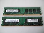 2x 2GB Samsung DDR2 800Mhz  (PC2-6400u ) desktop geheugen, Computers en Software, RAM geheugen, Ophalen of Verzenden, DDR2, Desktop