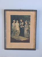 Prent van trouwfoto Juliana en Bernhard, Kaart, Foto of Prent, Gevonden en gemaakt, Ophalen of Verzenden, Onbekend