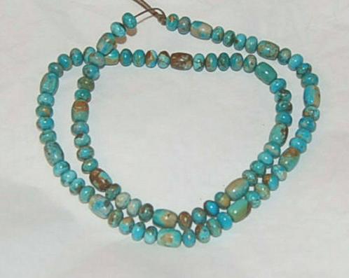 ketting met Turkoois uit de Native Indian mine Fox Nevada, Sieraden, Tassen en Uiterlijk, Kettingen, Nieuw, Steen of Mineraal