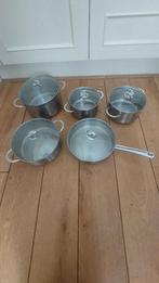 BK pannenset 5-delig, Huis en Inrichting, Keuken | Potten en Pannen, Ophalen, Rvs, Pannenset