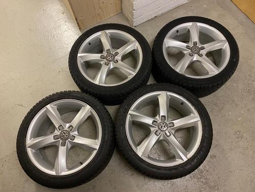 Lichtmetalen velgen met winterbanden VW T4 5x112 et45 18inch, Auto-onderdelen, Banden en Velgen, Velg(en), Winterbanden, 18 inch