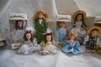 11 porseleinen poppen popjes poppenhuis engel kleding, Nieuw, Ophalen of Verzenden, Pop