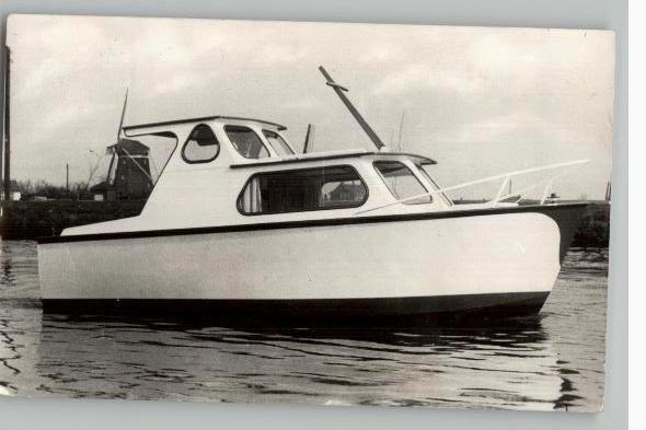 Minikruiser Scheepswerf KRAMER Oud Zuijlen reclamekaart