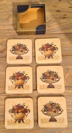 Vintage Pimpernel onderzetters, Ophalen of Verzenden, Gebruikt, Glas of Kopje