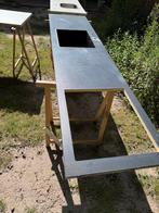 Keukenblad zwart, Huis en Inrichting, Ophalen, Zwart, Zo goed als nieuw, 200 cm of meer
