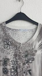 Bilancioni vest met bloemen Maat L, Beige, Maat 42/44 (L), Zo goed als nieuw, Bilancioni