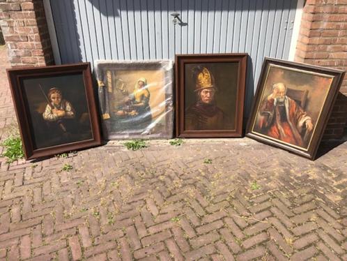 schilderij, reproduktie, olieverf op linnen, Rembrandt, Antiek en Kunst, Kunst | Schilderijen | Klassiek, Ophalen