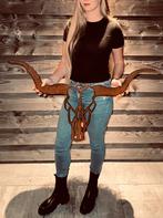 Longhorn muurdecoratie gemaakt van cortenstaal, Ophalen of Verzenden, Nieuw