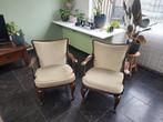 2 mooie oude stoeltjes / fauteuils, Huis en Inrichting, Gebruikt, Ophalen of Verzenden, 50 tot 75 cm