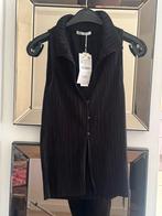 Zwarte Zara Top - Maat S - Nieuw!, Ophalen of Verzenden, Nieuw, Maat 36 (S), Zwart