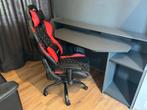 Bureau + Gamestoel (Nieuw), kan ook los verkocht worden, Huis en Inrichting, Bureaus, Ophalen, Zo goed als nieuw