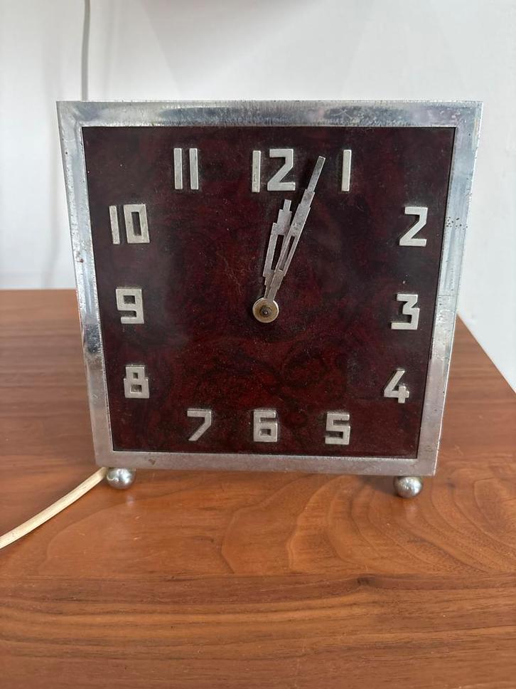 Art Deco Tafelklok, Antiek en Kunst, Antiek | Klokken, Ophalen of Verzenden