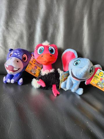 3x Safari Mini Knuffels Lidl - Zo Goed Als Nieuw beschikbaar voor biedingen