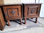 Vintage retro , nachtkastjes , in goede staat., Huis en Inrichting, Slaapkamer | Nachtkastjes, Ophalen, Gebruikt, 65 cm of meer