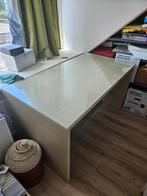 Gratis Bureau met glasplaat - 140x75x75 cm, Huis en Inrichting, Ophalen, Gebruikt, Bureau
