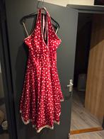 Retro Rock 'n Roll Jurk met Polka Dots, Ophalen, Maat 46/48 (XL) of groter, Boven de knie, Rood