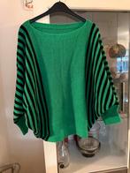 Groene trui met zwarte strepen - Maat 42, Made in Italy, Maat 42/44 (L), Ophalen of Verzenden, Zo goed als nieuw