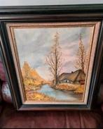 Landschap met Boerderij 1986 gesigneerd, Ophalen of Verzenden