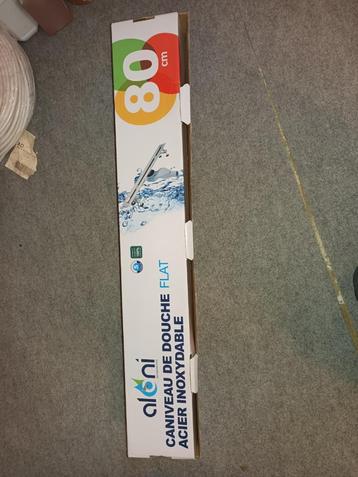Aloni Flat douchegoot 80 cm RVS, NIEUW in doos. beschikbaar voor biedingen