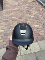 Zwarte samshield cap met Swarovski steentjes, Ophalen of Verzenden, Zo goed als nieuw, Dressuur