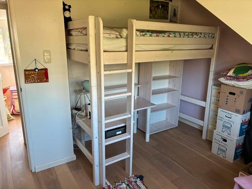 Flexa classic hoogslaper incl. bureau en boekenkast, Huis en Inrichting, Slaapkamer | Stapelbedden en Hoogslapers, Gebruikt, Hoogslaper
