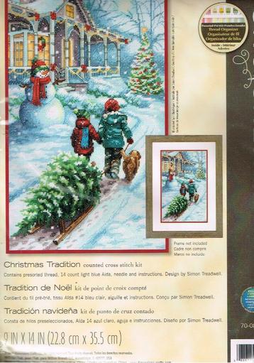 Cado koopje dimensions borduurpakket, christmas tradition beschikbaar voor biedingen
