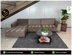 GRATIS LEVERING Velvet Loungebank Taupe 315x160 GEREINIGD, 300 cm of meer, Ophalen of Verzenden, Zo goed als nieuw, 150 cm of meer
