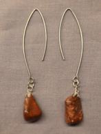 Rode Jaspis Oorbellen - Artistiek Design, Sieraden, Tassen en Uiterlijk, Oorbellen, Overige materialen, Hangers, Nieuw, Ophalen of Verzenden