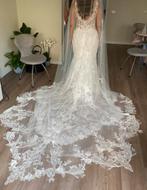 Luxe bruidsjurk van designer merk Rosalie Enzoani, Ophalen, Zo goed als nieuw, Wit, Trouwjurk