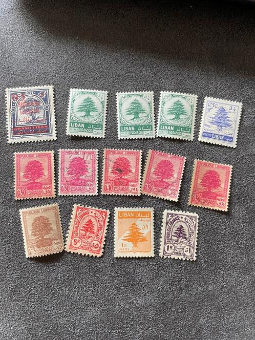 Cederboom verzameling postzegels van Libanon, Postzegels en Munten, Postzegels | Afrika, Overige landen, Ophalen of Verzenden