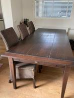 Eetkamer tafel met 6 bijpassende stoelen, Huis en Inrichting, Tafels | Eettafels, Gebruikt, Ophalen