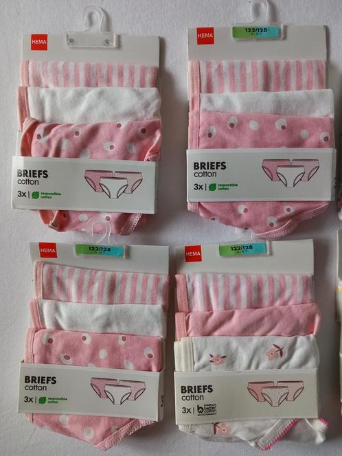 Nieuw pakket Hema ondergoed onderbroeken maat 122 - 128, Kinderen en Baby's, Kinderkleding | Maat 122, Nieuw, Meisje, Nacht- of Onderkleding