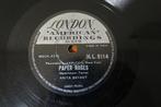 Anita Bryant Paper Roses 78 toeren 78rpm zeldzaam 1960 india, Ophalen of Verzenden, 1960 tot 1980, Gebruikt, 10 inch
