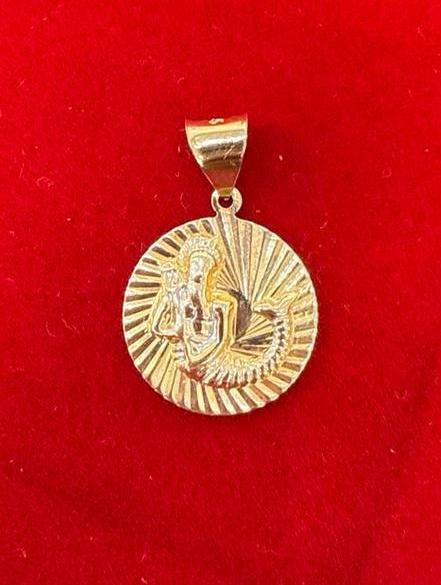 Prachtige 14 karaats gouden waterman sterrenbeeld hanger, Sieraden, Tassen en Uiterlijk, Kettinghangers, Goud, Overige voorstellingen