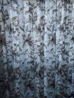Gordijnen met bloemenprint, Huis en Inrichting, Stoffering | Gordijnen en Lamellen, 200 cm of meer, Bruin, Ophalen of Verzenden