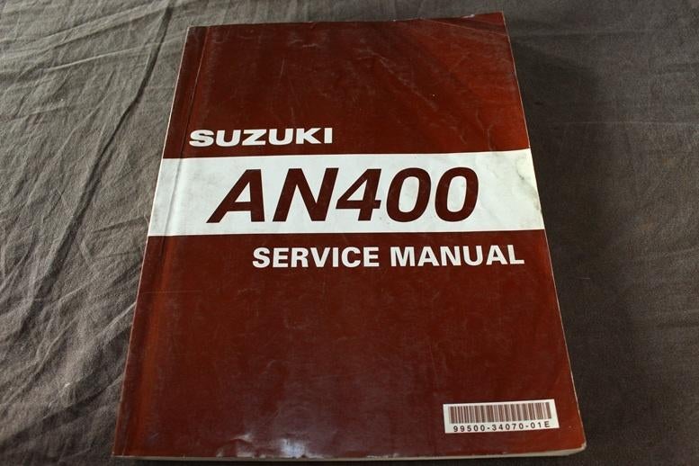 Suzuki AN400 1999 scooter service manual, Ophalen of Verzenden, Suzuki