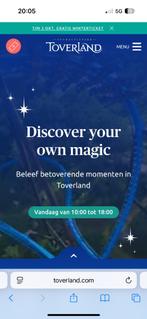 TOVERLAND ENTREE 1 kinderkaart nog over!, Drie personen of meer, Ticket of Toegangskaart